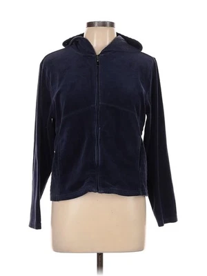 Moletom com capuz Cappagallo feminino azul com zíper L Petites - Imagem 1 de 2