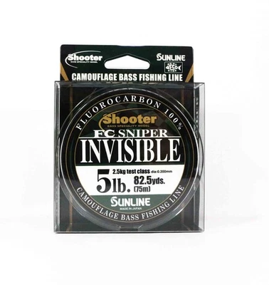 Sunline Fluorocarbon Line FC Sniper Invisible 75m 5lb 0.2mm (2162) - Image 1 of 4