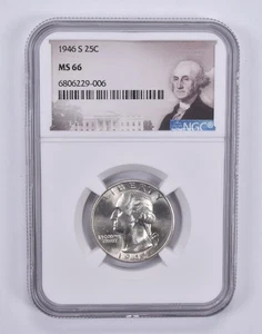 MS66 1946-S Washington Quarter NGC Special Label *3497 - Picture 1 of 7