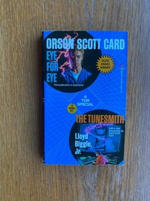Orson Scott Card Eye for Eye / Lloyd Biggle Jr. Tunesmith Tor Double # 27 1st ed - Image 1 of 4