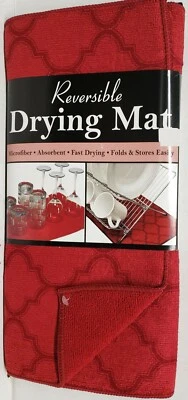 Alfombra de secado reversible de microfibra de cocina (14"x21") TRELLIS ON PIMENTÓN ROJO, Ritz Foto 1 de 4