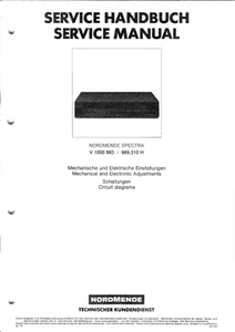 Service Manual #069 Nordmende V1000MO 989310 - Bild 1 von 4