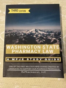 Washington State MPJE Exam Prep: Pharmacy Law Study Guide 3rd Edition Paperback - Picture 1 of 8