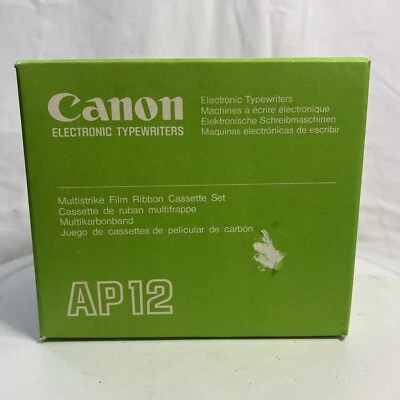 6 Pack CANON AP12 ELECTRONIC TYPEWRITER MULTISTRIKE FILM RIBBON CASSETTES - Image 1 of 4