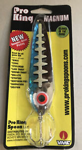 Pro King Magnum 4 3/4" Trolling Spoon Fishing Lure PKM-2076 Blue Killer Color