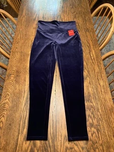 NWT Spanx Velvet Leggings Size XL Lapis Night Velour Slimming Waistband 2070 - Picture 1 of 16
