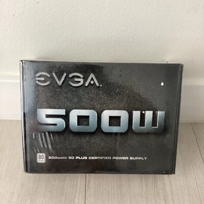 EVGA 500 W1 80Plus 500W Power Supply - 100-W1-0500-KR - Image 1 of 2