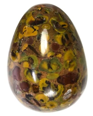 2,3" Ajooba Azubalite Pierre De Fruit Jasper Oeuf Poli Minéral Naturel Inde 1PC - Photo 1/4