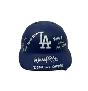 WALKER BUEHLER SIGNED DODGERS FULL SIZE HELMET "2020 WS CHAMPS" BAS WW31168 - Picture 1 of 8