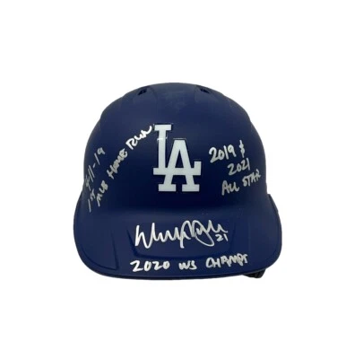 WALKER BUEHLER SIGNED DODGERS FULL SIZE HELMET "2020 WS CHAMPS" BAS WW31168 - Image 1 of 4