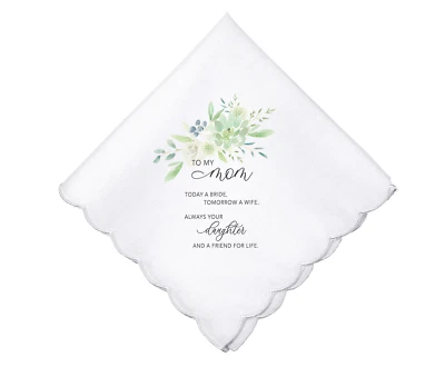 Pañuelo de recuerdo de boda para mi mamá Foto 1 de 3