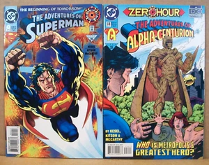 DC Comics ~ Hora cero/Comienzo del mañana ~ Aventuras de Superman #518, #0 ~ Casi nuevo - Imagen 1 de 9