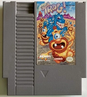 Cartucho y funda Trog (Nintendo Entertainment System, 1991) usados único dueño Foto 1 de 4