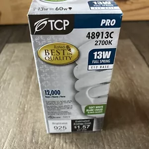 New! TCP 48913C 2700K 925 Lumens 13W E12 Candle BASE Light Lamp Bulb - Picture 1 of 7
