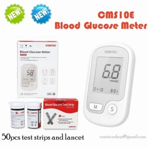 New Blood Glucose Monitor Suger Test Diabeter Checker 50pcs Strips and Lancet - Picture 1 of 13