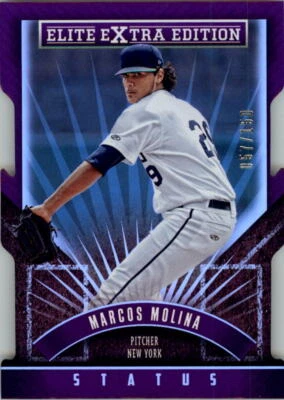 2015 Elite Extra Edition Status Purple Die Cut #154 Marcos Molina /150 - NM-MT - Image 1 of 2