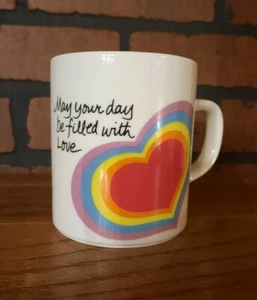 The Love Mug Avon Rainbow Heart May Your Day Be Filled With Love - Picture 1 of 7