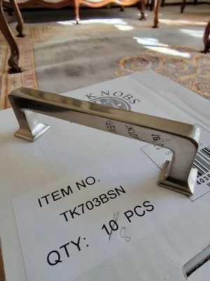 Ascendra Pull 3-3/4 in. CtC Brushed Satin Nickel Knobs - Image 1 of 4