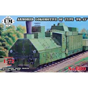 Unimodels UMT680 Armored Lokomotive Of Type "PR-43" Plastic Model Scale Kit 1/72 - Imagen 1 de 8
