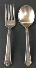 Wm Rodgers International Silver (1948) Remembrance 2 Piece Baby Set Fork & Spoon
