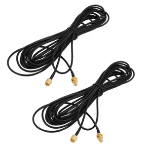 2pcs RG174 Coaxial Antenna Extension Cablo SMA Female to Male Connector 6M Long - Zdjęcie 1 z 4