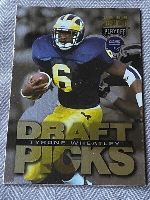 1995 Playoff Absolute Draft Picks #191 Tyrone Wheatley Rookie New York Giants - Image 1 of 3