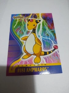 Mint/Nm 2001 Topps TV Animation Edition Johto Series 1 Ampharos #181 Rare - Picture 1 of 3