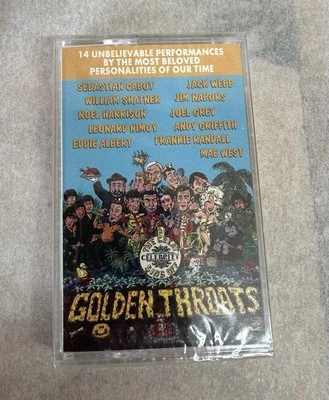 ‘New’ Golden Throats: The Great Celebrity Sing Off! Cassette Tape 1988 Rhino - Image 1 of 2