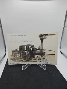 ALVORDTON OHIO RPPC STEAM ENGINE RARE LeRoy BLaker 1918 Post Card - Picture 1 of 5