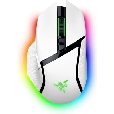 Razer Basilisk V3 Pro 35K Wireless Ergonomic RGB Gaming Mouse White - Image 1 of 4