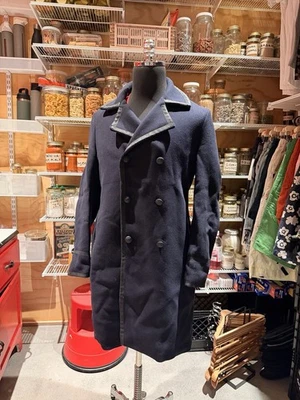 Stunning Bottega Veneta Navy Pea Coat  - Image 1 of 4