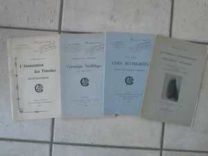 [Poteries, céramiques] Lot de 4 publications préhistoire, 1910/1942. - Picture 1 of 23