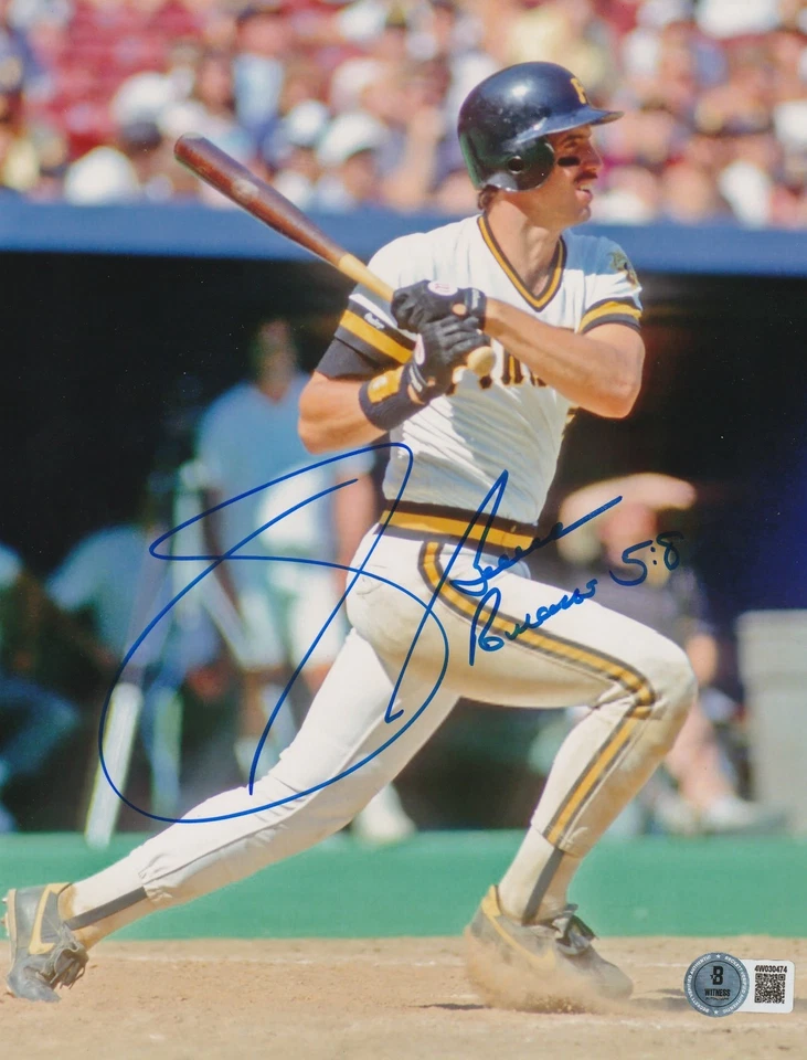 SID BREAM PIRATAS DE PITTSBURGH BECKETT ACCIÓN AUTENTICADA FIRMADA 8x10 Foto 1 de 1