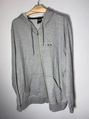 Oakley mens pennycross grey hooded sweatshirt full zip size XL - Image 1 of 4