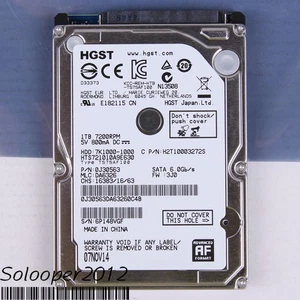 Free ship Hitachi 1TB HDD 2.5" 32MB 7200RPM HTS721010A9E630 SATA Hard Disk Drive - Afbeelding 1 van 2