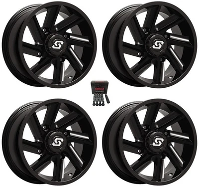 Sedona Chopper UTV Wheels/Rims Black 14" Polaris RZR 1000 XP (4) Foto 1 de 3