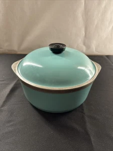 SELTEN 4qt CLUB Aluminium Vintage Oval Bräter Blau Türkis Aqua Türkis - Bild 1 von 10