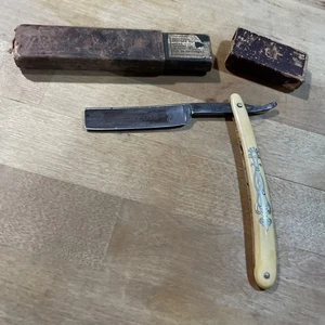 Rasoio dritto H. Boker & Co's Supreme Quality con custodia - Foto 1 di 13