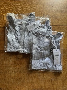 Silent Theory Bullet Crop Tee - Grey Marle Size 8 New In Bag Never Opened X3 - Picture 1 of 8