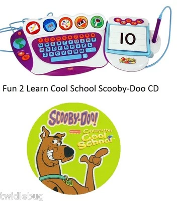 Fisher Price Fun 2 Learn Computer классное школьное программное обеспечение игра Scooby Doo компакт-диск - Изображение 1 из 3