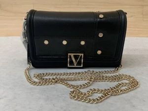 Victoria's Secret Studded Faux Leather Small Bond Street Shoulder Bag in Black - Picture 1 of 12