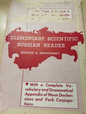 Very Rare book George A. Znamensky  Elementary Scientific Russian Reader 1944 - Image 1 of 4