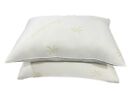 2x Memory Foam Bamboo Bed Pillow Orthopaedic Neck Back Support Hypoallergenic