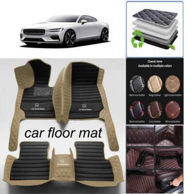 Fit For Hyundai Accent Azera All Models Car Floor Mats Luxury Waterproof Carpets Foto 1 de 4