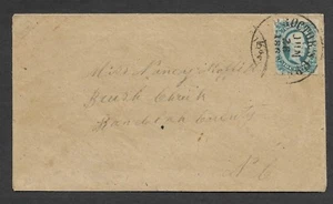 US CSA 10c Scott #12 Proctor's Creek VA to Brush Creen NC 6-26-1863 nice strike - Picture 1 of 2