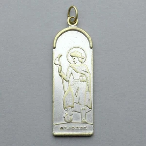 French, Antique Religious Large Medal. Saint Judoc, Josse, Jodoc, Joyce. Pendant - Picture 1 of 4