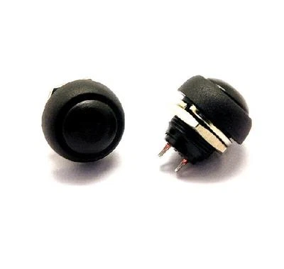 10PCS Black 12mm Waterproof momentary Push button Switch Mini Round Switch  - Image 1 of 2