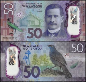 New Zealand 50 Dollars, 2016, P-194a.1, UNC, Polymer - Picture 1 of 1