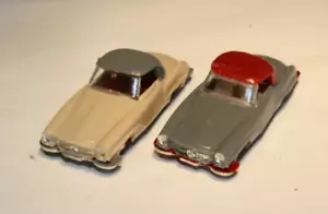 1955 Mercedes 190SL Convertible Pair HO Scale EKO Made in Spain Mint - Picture 1 of 4