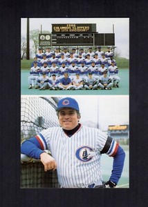 #2 BARRY FOOTE & TEAM, Columbus Clippers| 1986 TCMA Stars of the Future postcard